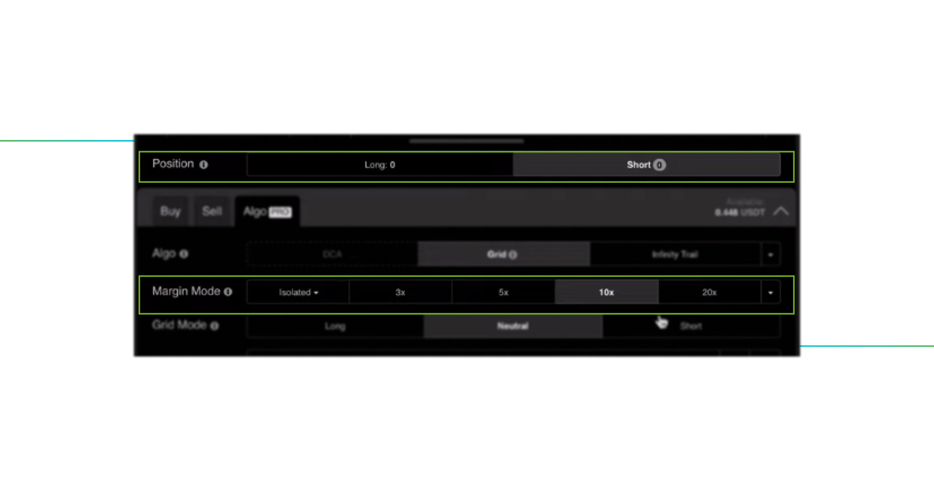 grid bot Leverage and a Hedge Mode