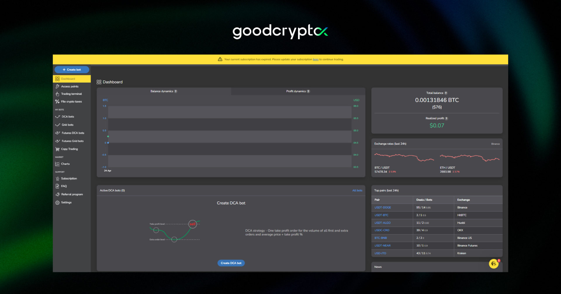 tradesanta interface