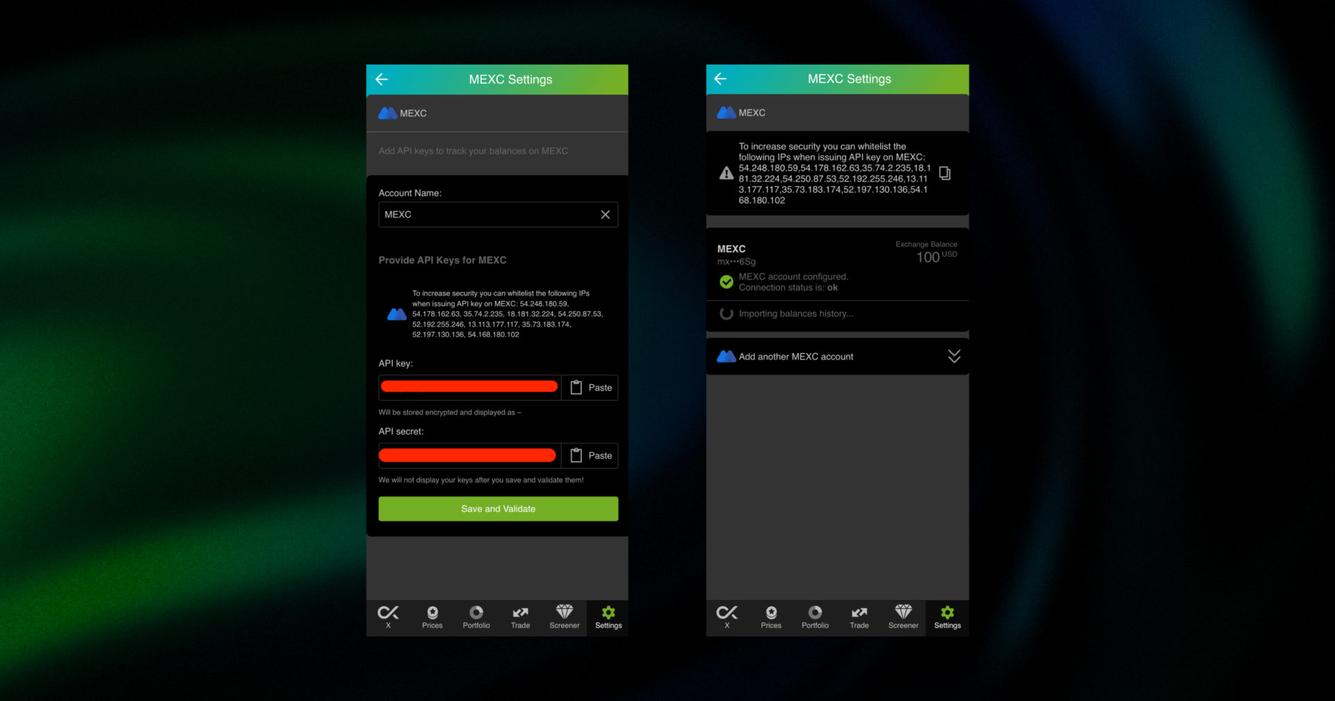 API key to GoodCrypto mobile and web